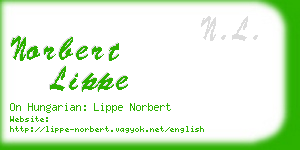 norbert lippe business card